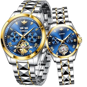 OLEVS Couple Pair Watches Set Automatic Mechanical