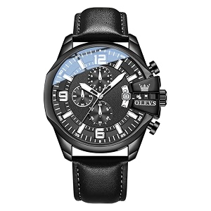 OLEVS Mens Watch Fashion Simple Casual Chronograph