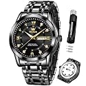 OLEVS Mens Wrist Watch Green Big Face