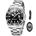 OLEVS Mens Wrist Watch Green Big Face