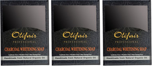 Olifair Charcoal Whitening SoapPack of 3