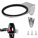 Oligitdi Stainless Steel Hair Dryer Wall Mount Holder Stand Bracket Wall Mount Hair Blow Dryer Hanging Rack, Hanging Stand, Hair Dryer Holder Bathroom Wall Storage, Shelf Organizer Stand Hooks Dryer Stand (Silver)