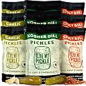 Olive My Pickle Fermented Pickles Probiotic Variety Pack - 288 Ounces | 9-Pack Bundle of Kosher Dill, Garlic, Spicy Kosher Dill Pickles and Brine with Digestive Enzymes for Gut Health - 32 oz per bag
