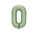 Oliver Green Foil Balloons Number 0, 40 inch