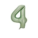 Oliver Green Foil Balloons Number 4, 40 inch