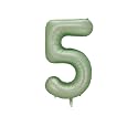 Oliver Green Foil Balloons Number 5, 40 inch
