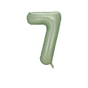 Oliver Green Foil Balloons Number 7, 40 inch