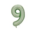Oliver Green Foil Balloons Number 9, 40 inch
