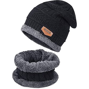 olivio winter 3-in-1 set premium knitted beanie hat insulated thermal gloves and soft fleece lined scarf for men amp women  cozy stylish warm cold weather gear perfect for outdoor activities