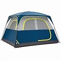 OLIXIS 6 Person Camping Tent, 81in Tall Waterproof Windproof Tent with Double Layer, Large Mesh Windows &amp; Carry Bag, Quick Setup for Family Outdoor, Backpacking, Hiking, Navy Blue