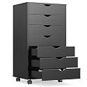 OLIXIS 7-Drawer Rolling File Cabinet, Printer Stand with Office Storage