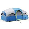 OLIXIS Camping Tent 4 Person, Waterproof Windproof Dome Tent with Multi-Directional Ventilation, Quick 5 Min Setup for Family Outdoor, Backpacking, Hiking, Navy Blue