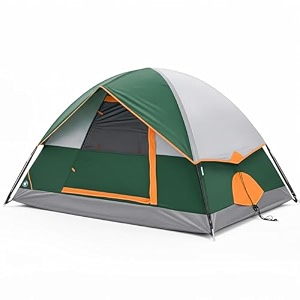 olixis 8 person camping tent tool-free setup family tent 787in tall double layer waterproof portable with carry bag for outdoor trips backpacking hiking green
