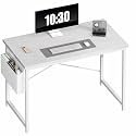 OLIXIS Computer Desk, 44 Inch Gaming Desks for Home Office, White