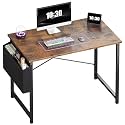 OLIXIS Small Computer Desk, 40 Inch Gaming Desks for Home Office, Brown