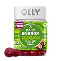 OLLY Daily Energy Gummy,Vitamin B12, CoQ10, Goji Berry - 60 Count