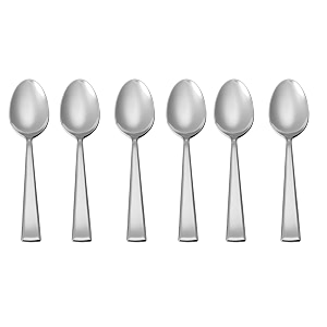 olrada stainless steel spoons set of dinner spoon food grade silverware for home amp kitchen 6 pcs impress spoon