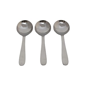 olrada stainless steel spoons set of dinner spoon food grade silverware for home amp kitchen 3 pcs serving spoon