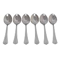 Olrada Stainless Steel Spoons Set of Dinner Spoon Food Grade Silverware for Home &amp; Kitchen (6 Pcs Hook Spoon)