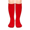 Olreco 1 Pack Toddler Kids Youth Soccer Socks Girls Boys Baseball Socks Youth Knee High Softball Football Accessories Cotton