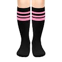 Olreco 1 Pack Toddler Kids Youth Soccer Socks Girls Boys Baseball Socks Youth Knee High Softball Football Accessories Cotton
