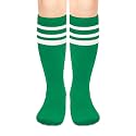 Olreco 1 Pack Toddler Kids Youth Soccer Socks Girls Boys Baseball Socks Youth Knee High Softball Football Accessories Cotton