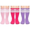 Olreco 3 Pack Toddler Soccer Socks Kids Baseball Socks Boys Girls Softball Sock Youth Football Sock Athletic Accessories