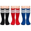 Olreco Toddler Soccer Socks Kids Baseball Socks Youth Softball Sock for Girls Boys Football Sock Boys Athletic Accessories