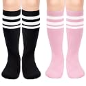 Olreco Toddler Soccer Socks Kids Baseball Socks Youth Softball Sock for Girls Boys Football Sock Boys Athletic Accessories