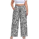 OLRIK Plus Size Pants for Women High Waisted Wide Leg Casual Palazzo Pants