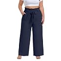 OLRIK Plus Size Pants for Women High Waisted Wide Leg Casual Palazzo Pants