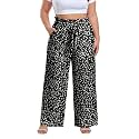 OLRIK Plus Size Pants for Women High Waisted Wide Leg Casual Palazzo Pants