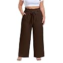 OLRIK Plus Size Pants for Women High Waisted Wide Leg Casual Palazzo Pants