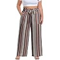 OLRIK Plus Size Pants for Women High Waisted Wide Leg Casual Palazzo Pants