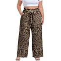 OLRIK Plus Size Pants for Women High Waisted Wide Leg Casual Palazzo Pants