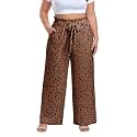 OLRIK Plus Size Pants for Women High Waisted Wide Leg Casual Palazzo Pants