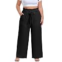 OLRIK Plus Size Pants for Women High Waisted Wide Leg Casual Palazzo Pants
