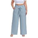 OLRIK Plus Size Pants for Women High Waisted Wide Leg Casual Palazzo Pants