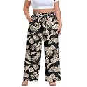 OLRIK Plus Size Pants for Women High Waisted Wide Leg Casual Palazzo Pants