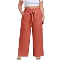 OLRIK Plus Size Pants for Women High Waisted Wide Leg Casual Palazzo Pants