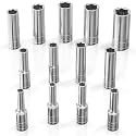 Olsa Tools 1/4-Inch Drive SAE Deep Socket Set - 13pc