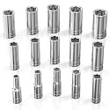 Olsa Tools 1/2-Inch Drive SAE Deep Socket Set - 18pc