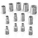 Olsa Tools 1/4-Inch Drive SAE Deep Socket Set - 13pc