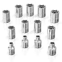 Olsa Tools 3/8-Inch Drive SAE Deep Socket Set - 13pc