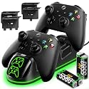 OlVO XSX Controller Charger for X/S/One/Elite, with 2x5580mWh Xbox Battery