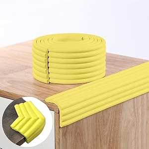 1 meter clear self-adhesive countertop amp table edge protector  transparent oval-shaped spillimpact guard strip for desks kitchen counters workbenches amp furniture 15x15mm pack of 1
