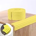 1 Meter Clear Self-Adhesive Countertop &amp; Table Edge Protector – Transparent Oval-Shaped Spill/Impact Guard Strip for Desks, Kitchen Counters, Workbenches &amp; Furniture, 15x15mm, Pack of 1
