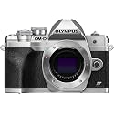 Olympus OM-D E-M10 Mark IV Micro Four Thirds System Camera, 20 MP sensor, 5-axis image stabilizer, selfie LCD screen, electronic viewfinder, 4K video, powerful AF, Wi-Fi, silver