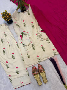 Om Enterprise Printed Kurta Patiala Dupatta