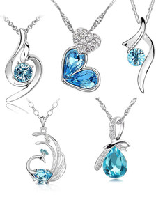 Om Jewells Rhodium Plated Jewellery Combo Of